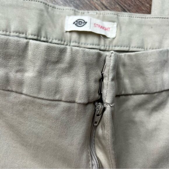 Dickies Plus Perfect Shape Straight Leg Pants, Rinsed Oxford Stone Women’s Sz 24 - Picture 10 of 16
